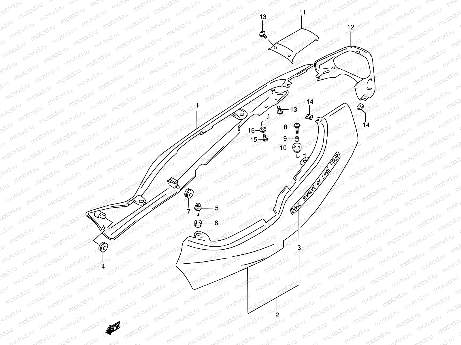 37C - FRAME COVER (GSF600SW/SUW)