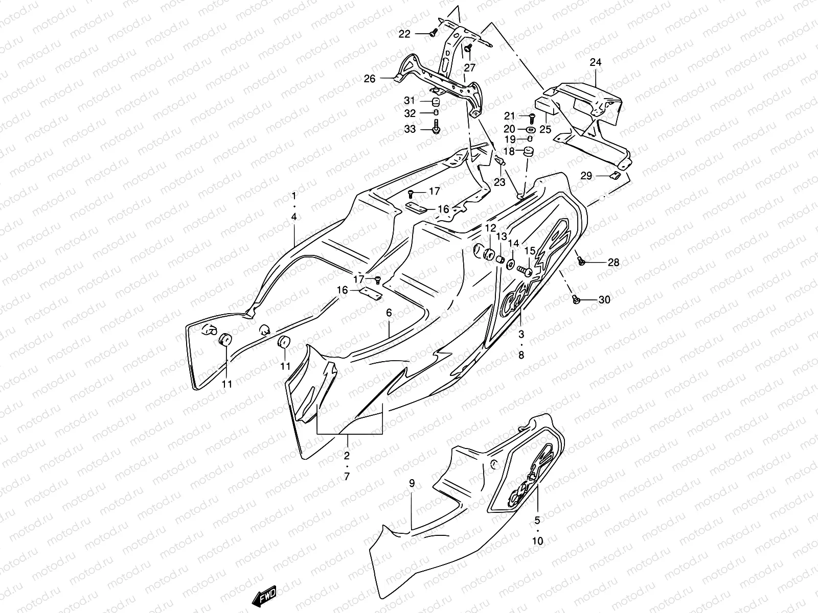 37C - FRAME COVER (MODEL P)