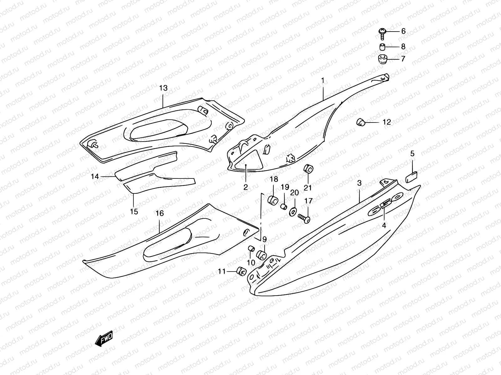 37C - FRAME COVER (MODEL Y)