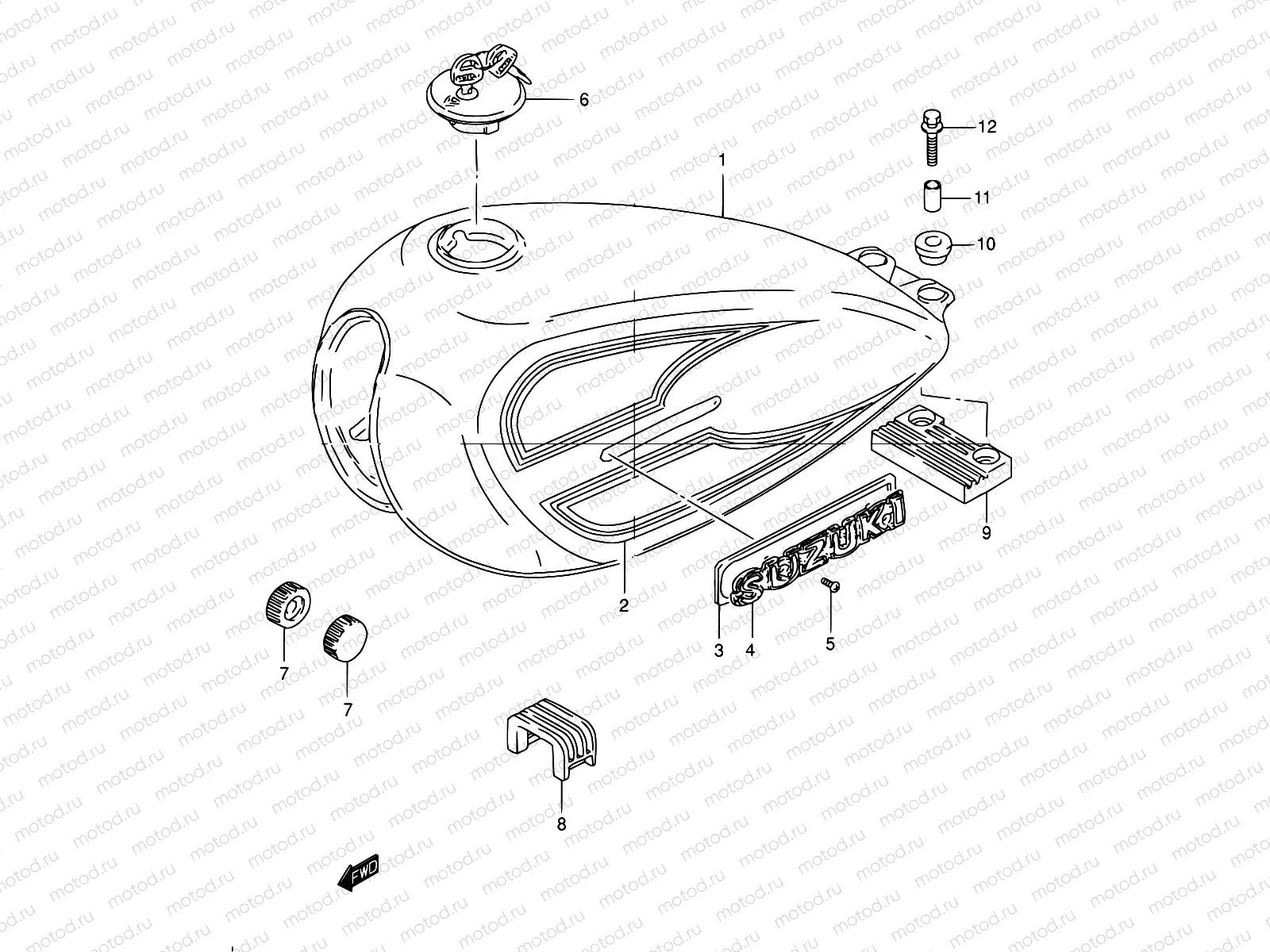 37C - FUEL TANK (MODEL K1)