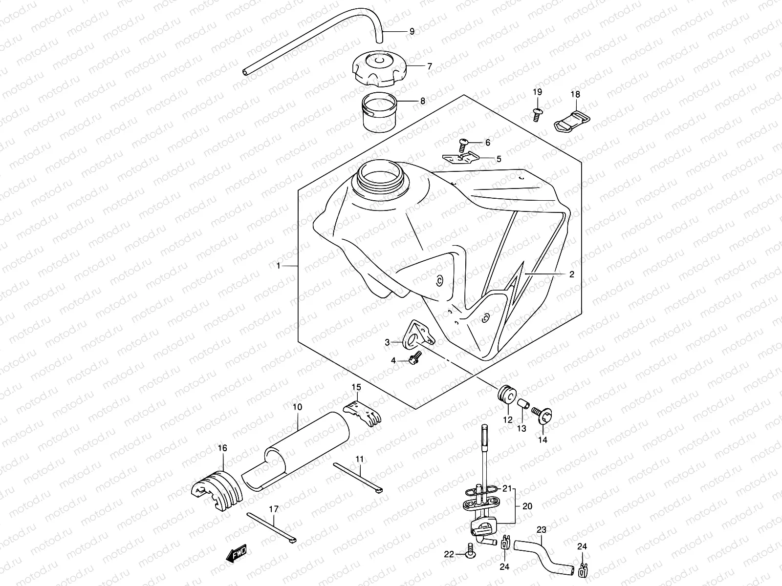 37C - FUEL TANK (MODEL K3)