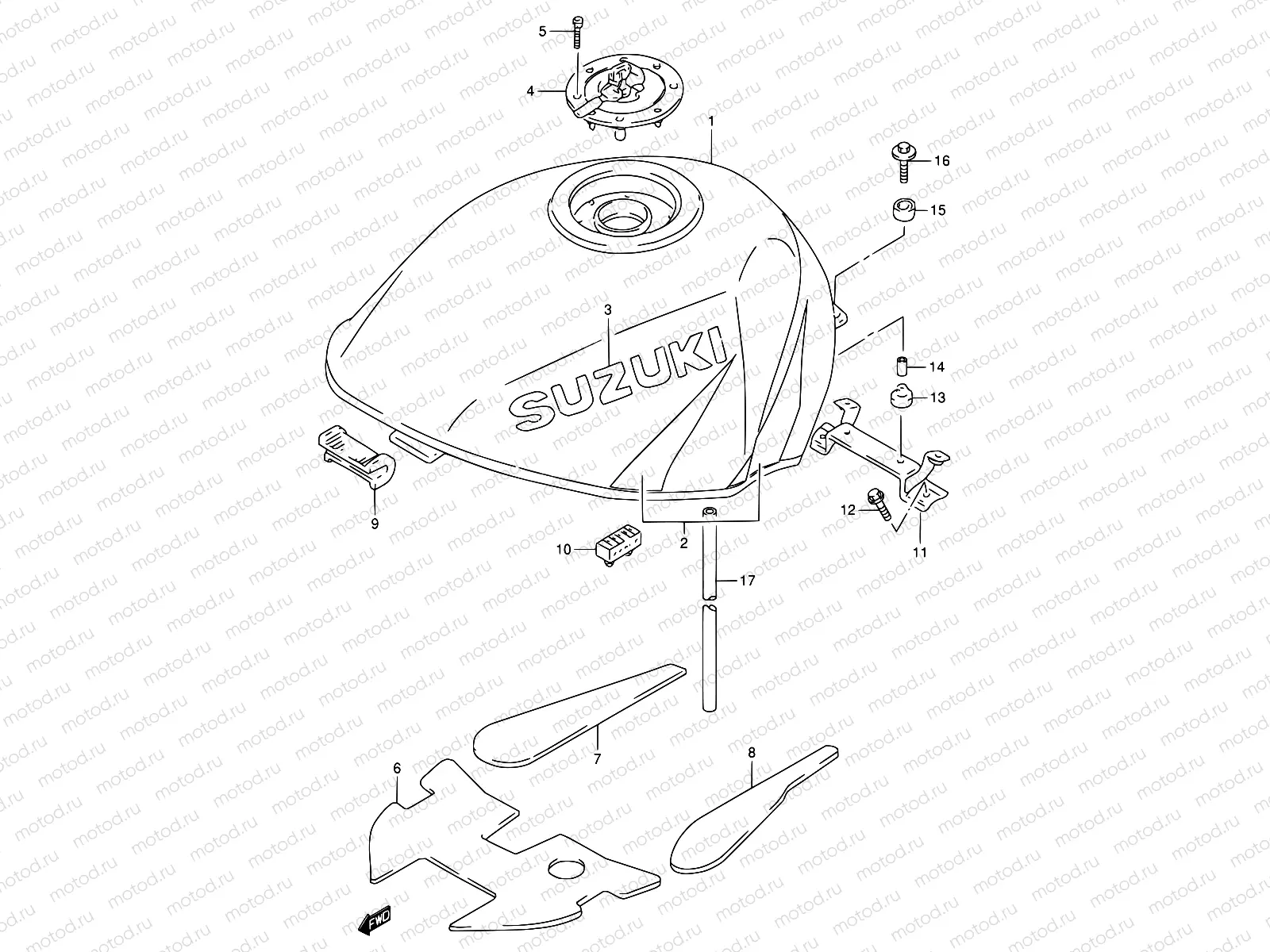 37C - FUEL TANK (MODEL W)