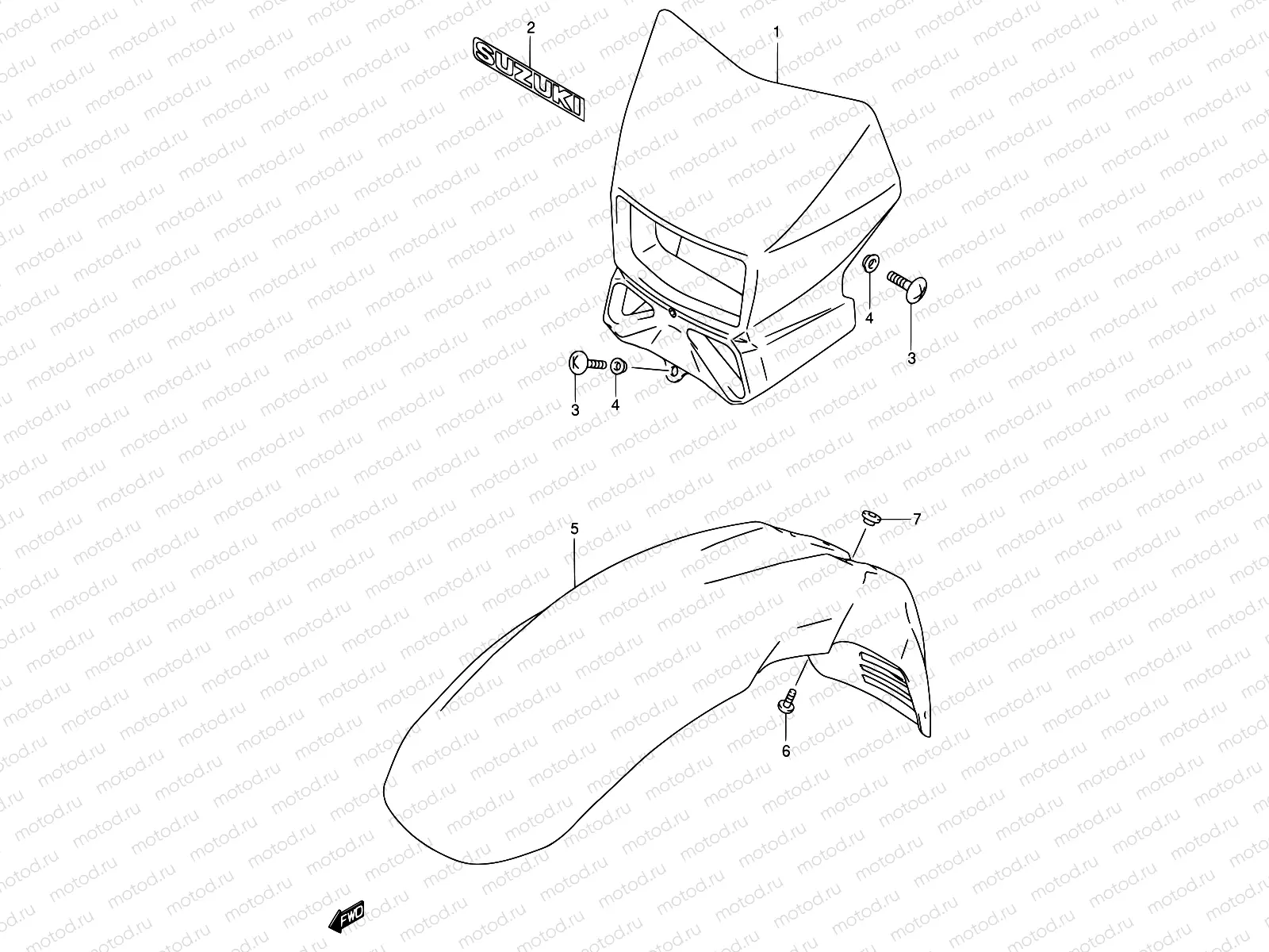 37C - HEADLAMP HOUSING (MODEL K4 E24)