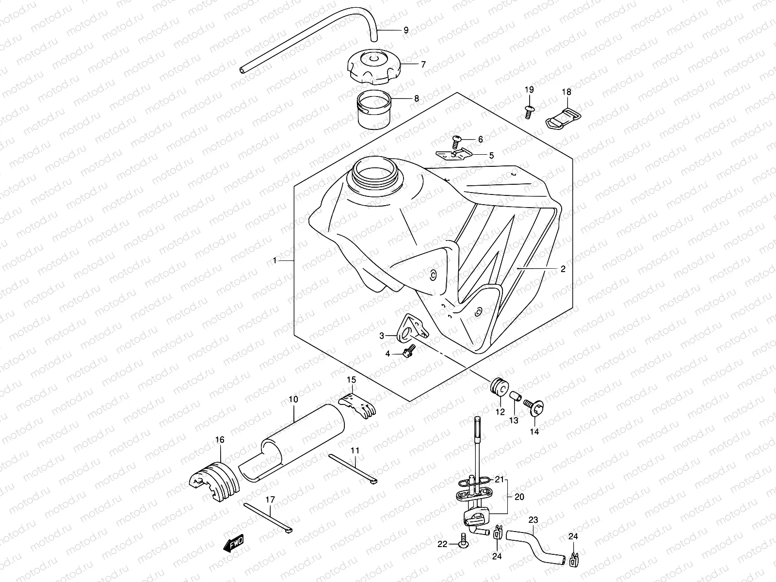 37D - FUEL TANK (MODEL K4)