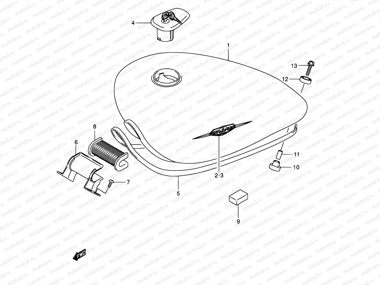 37D - FUEL TANK (MODEL K5)