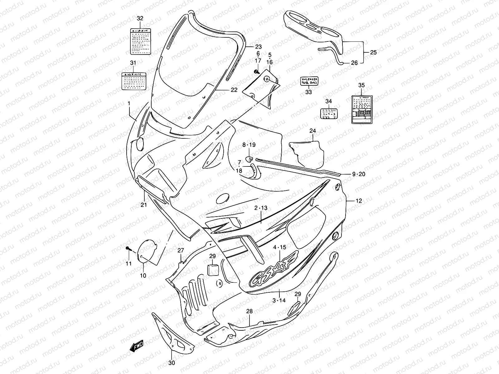 37H - COWLING BODY (MODEL T)