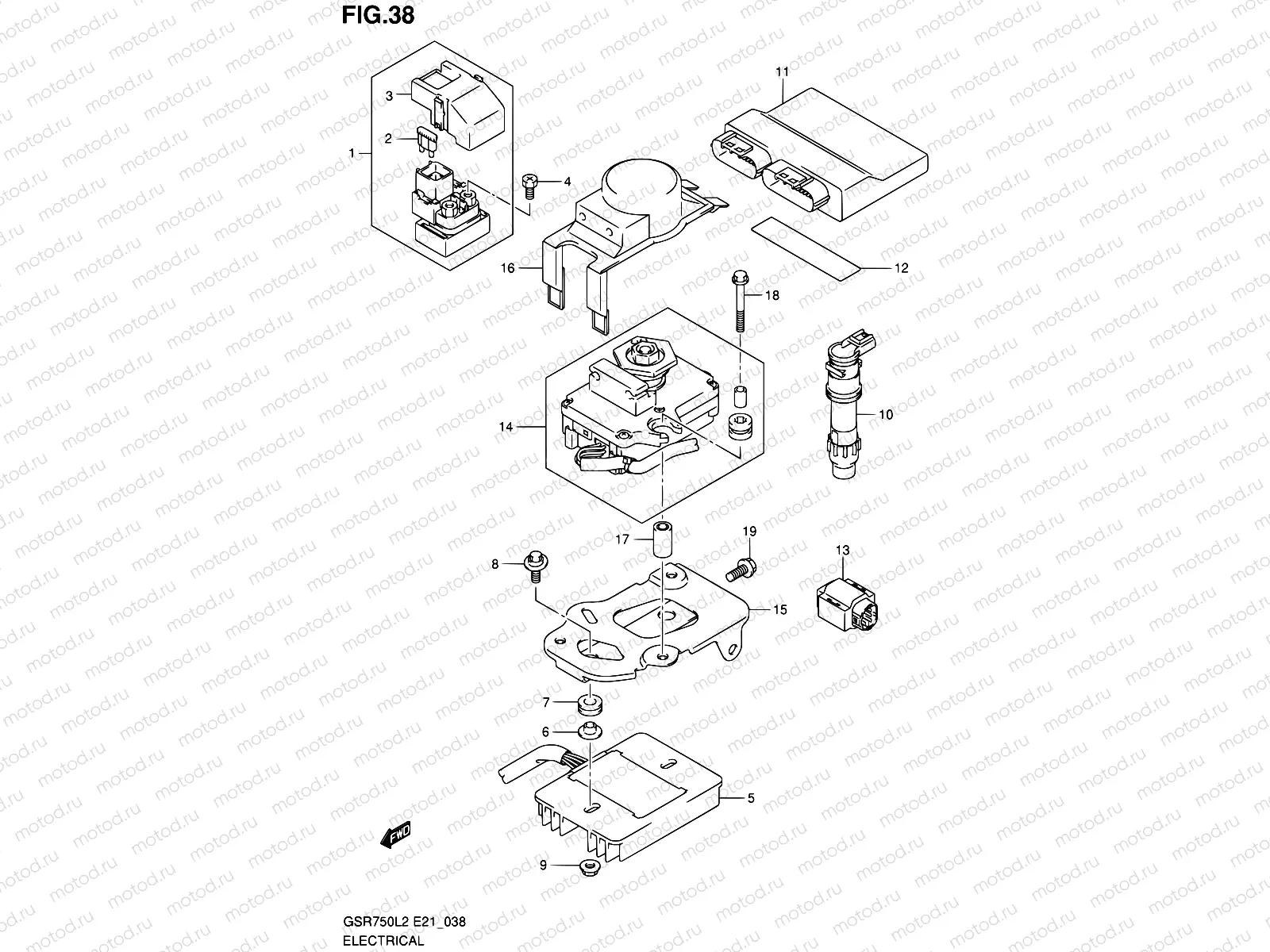 38 - ELECTRICAL (GSR750L2 E21)