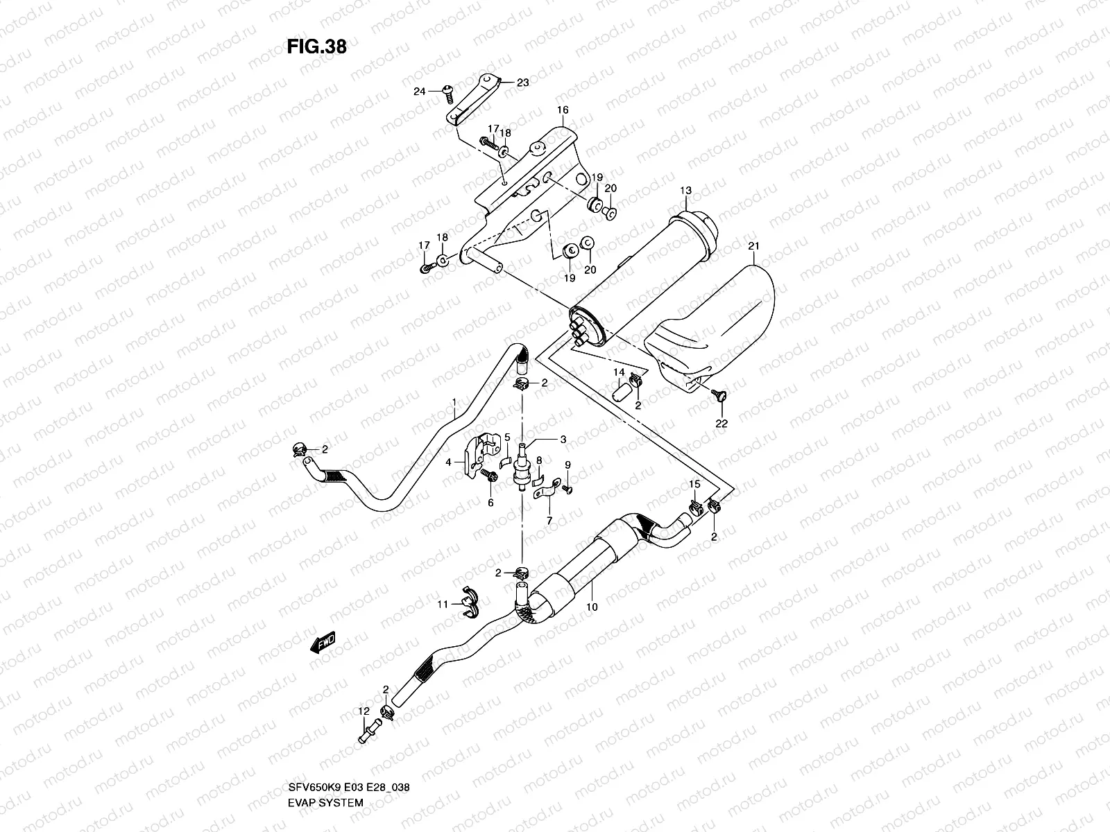 38 - EVAP SYSTEM (E33)