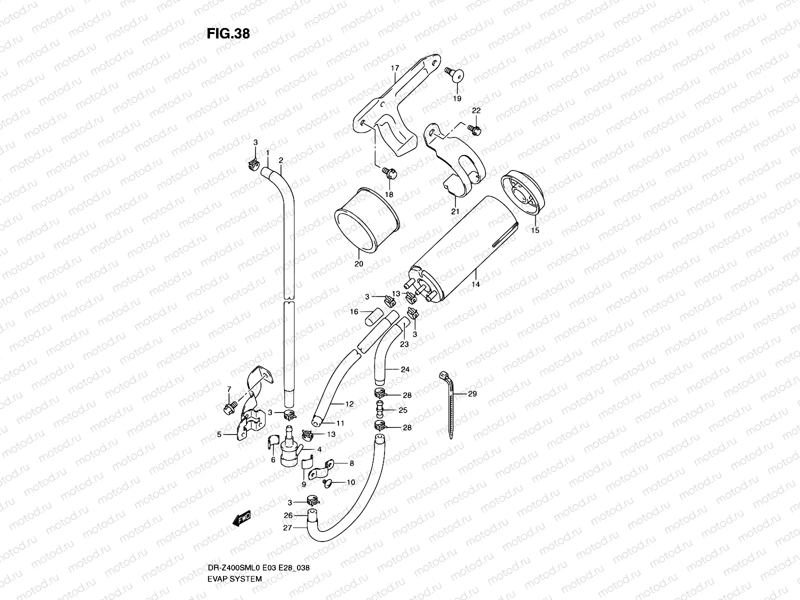 38 - EVAP SYSTEM (E33)