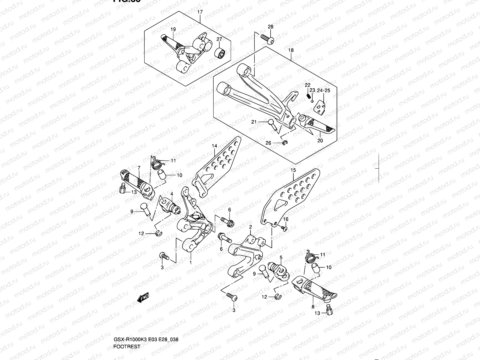 38 - FOOTREST