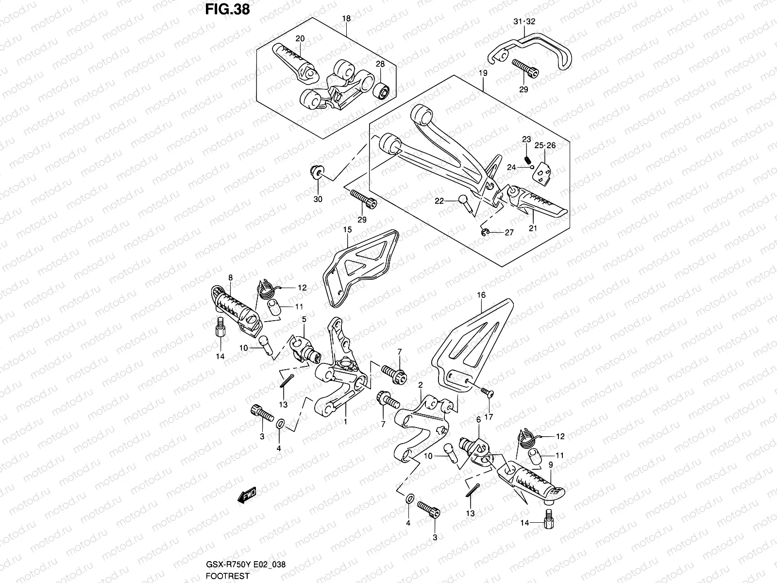 38 - FOOTREST