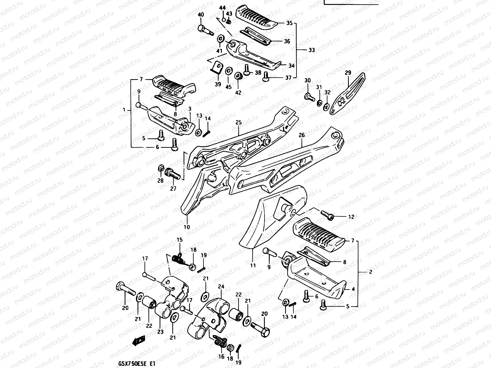 38 - FOOTREST