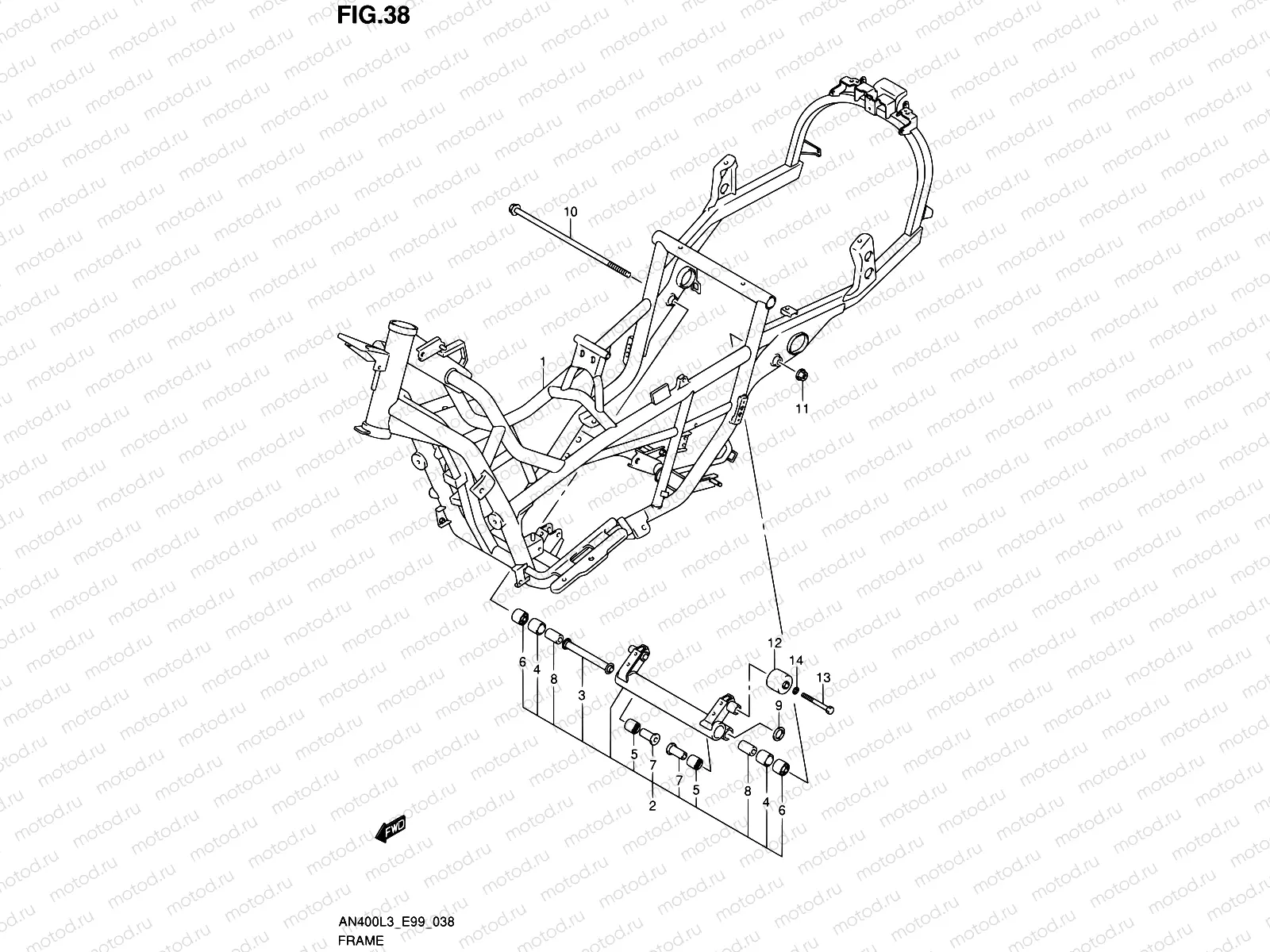 38 - FRAME (AN400L3 E99)