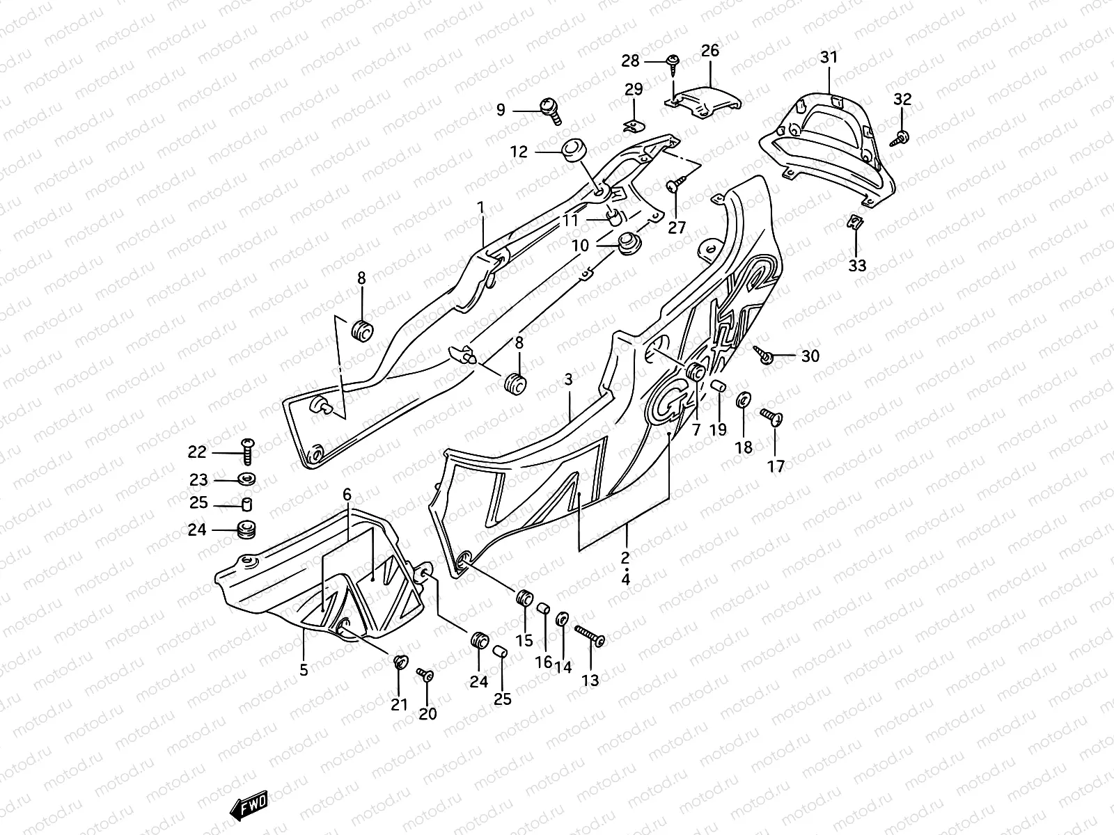 38 - FRAME COVER (MODEL N)