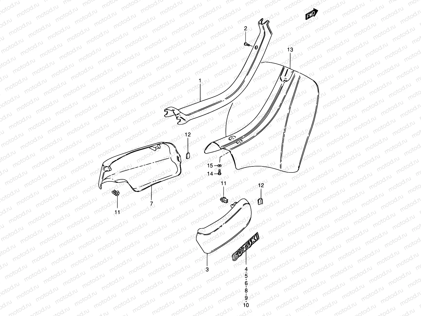 38 - FRAME COVER (MODEL X/Z/G)