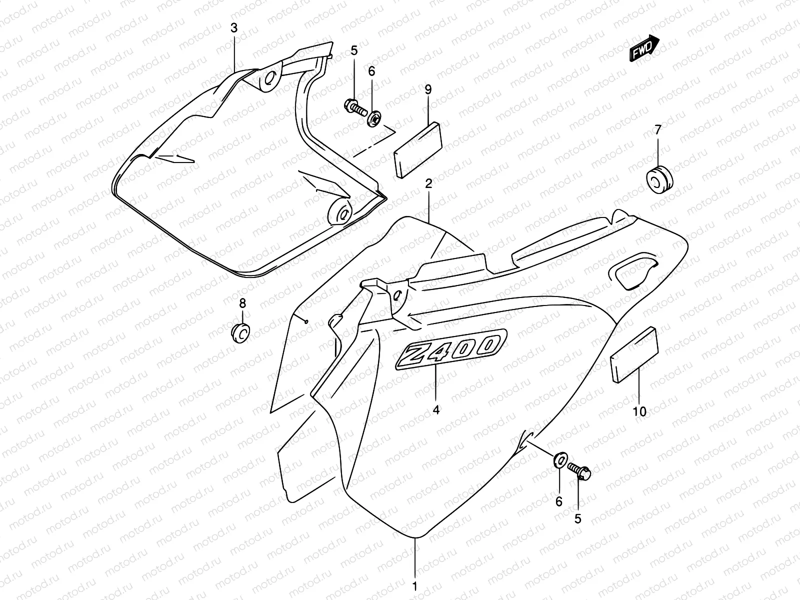 38 - FRAME COVER (MODEL Y)