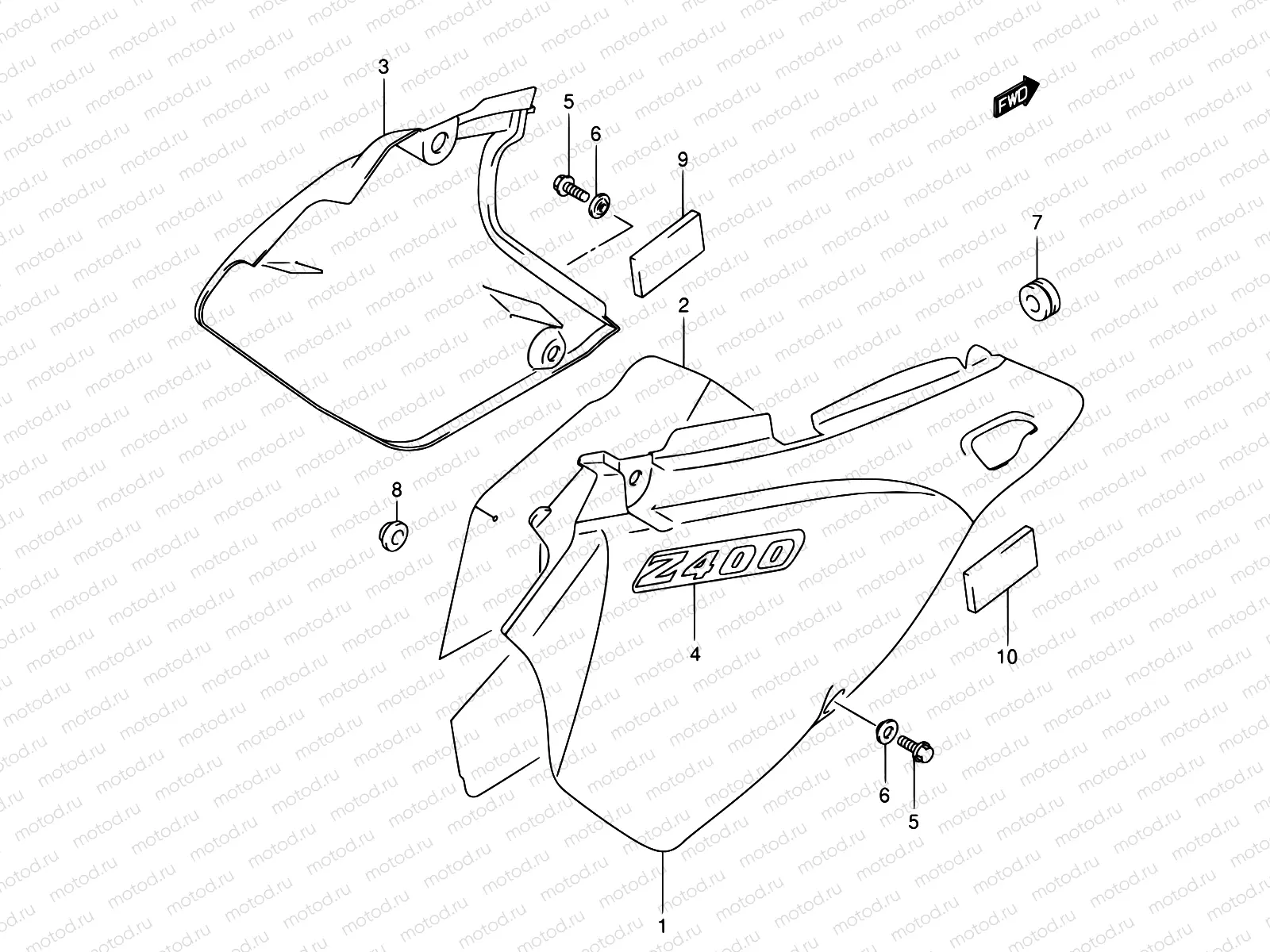 38 - FRAME COVER (MODEL Y)
