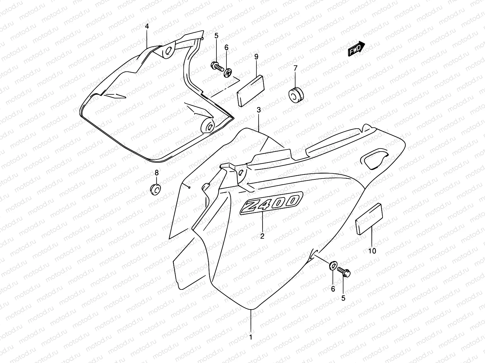 38 - FRAME COVER (MODEL Y/K1/K2)
