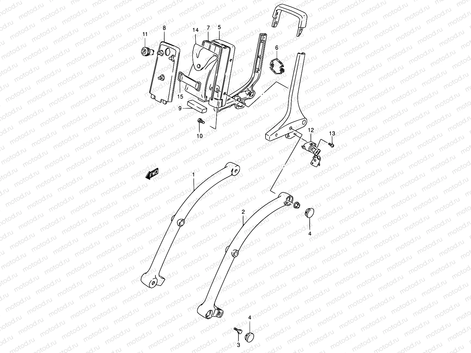 38 - FRAME HANDLE GRIP (MODEL K4)