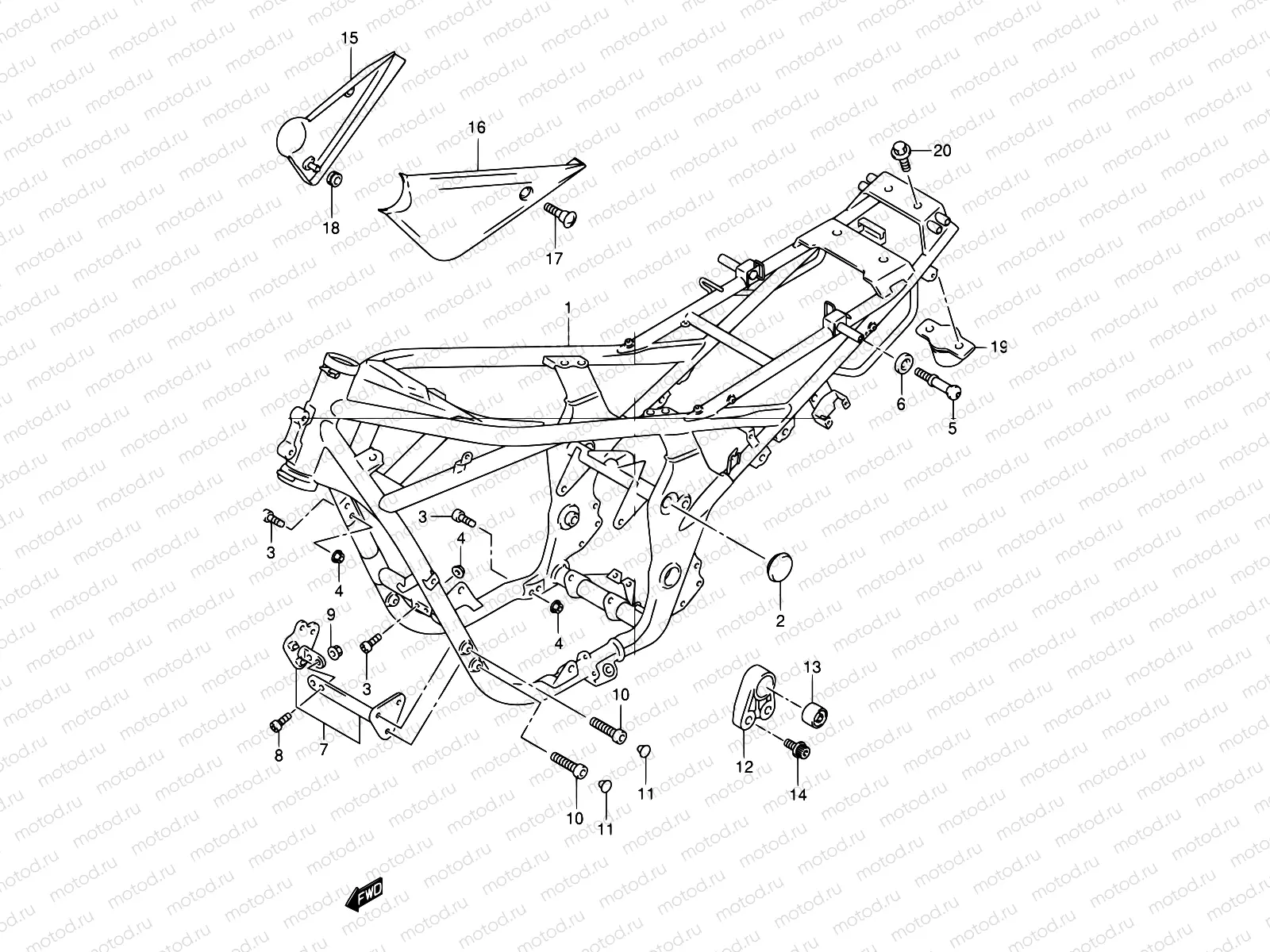 38 - FRAME (MODEL K1)