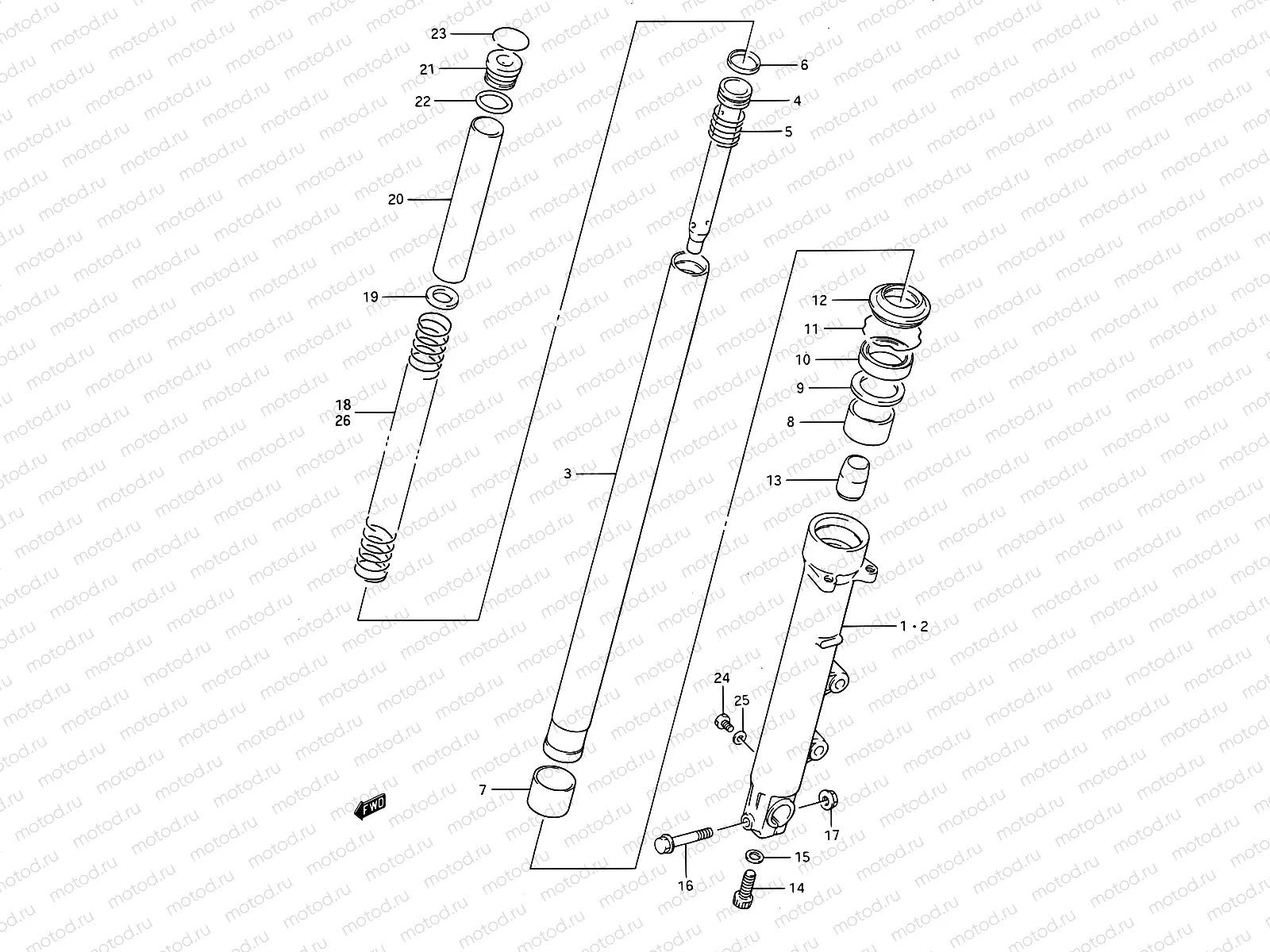38 - FRONT DAMPER (MODEL J)