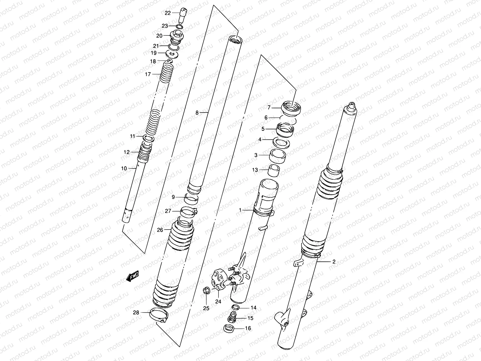 38 - FRONT DAMPER (SEE NOTE)