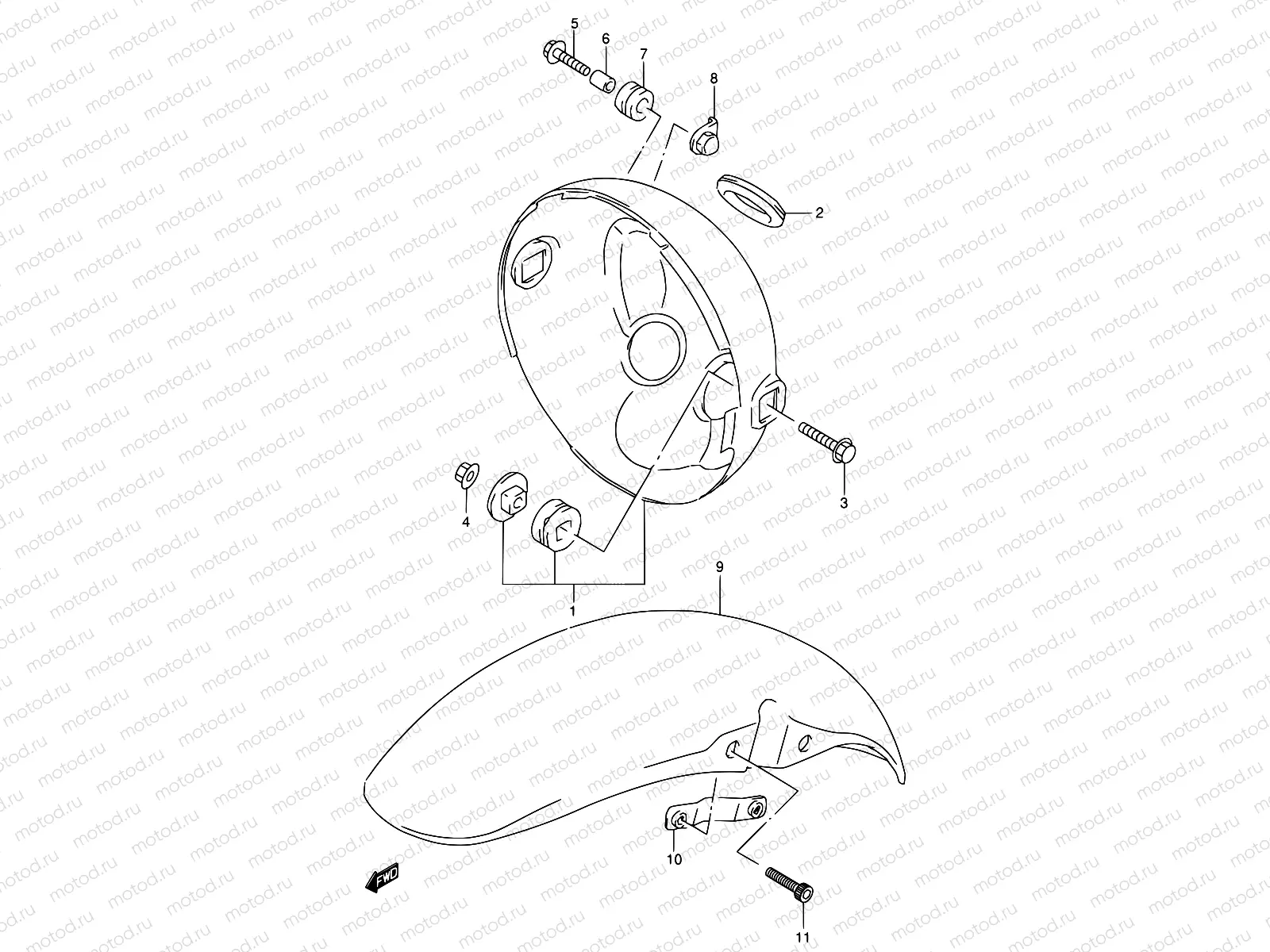 38 - FRONT FENDER
