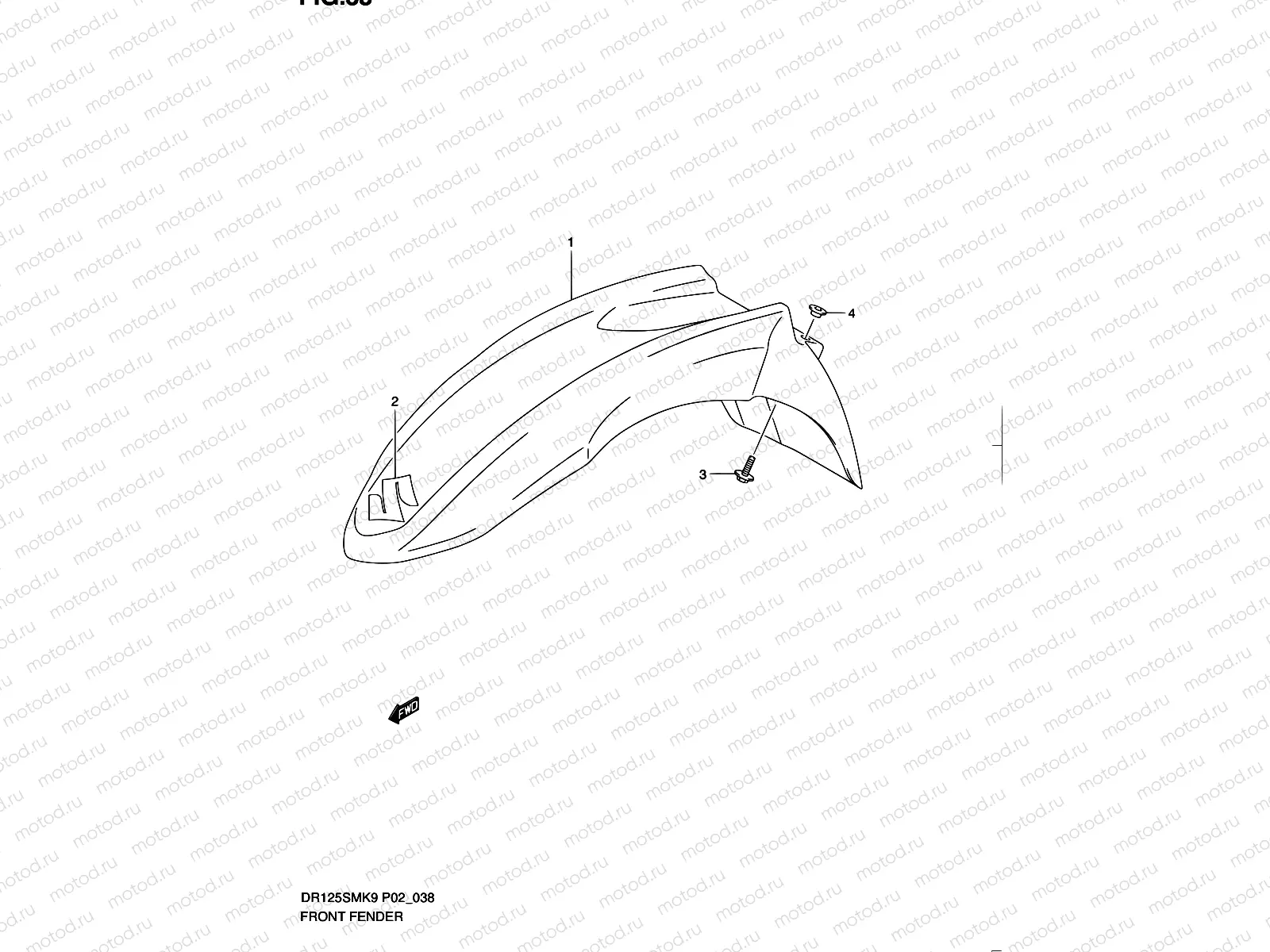 38 - FRONT FENDER