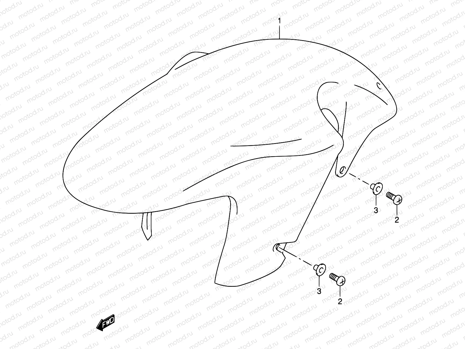 38 - FRONT FENDER