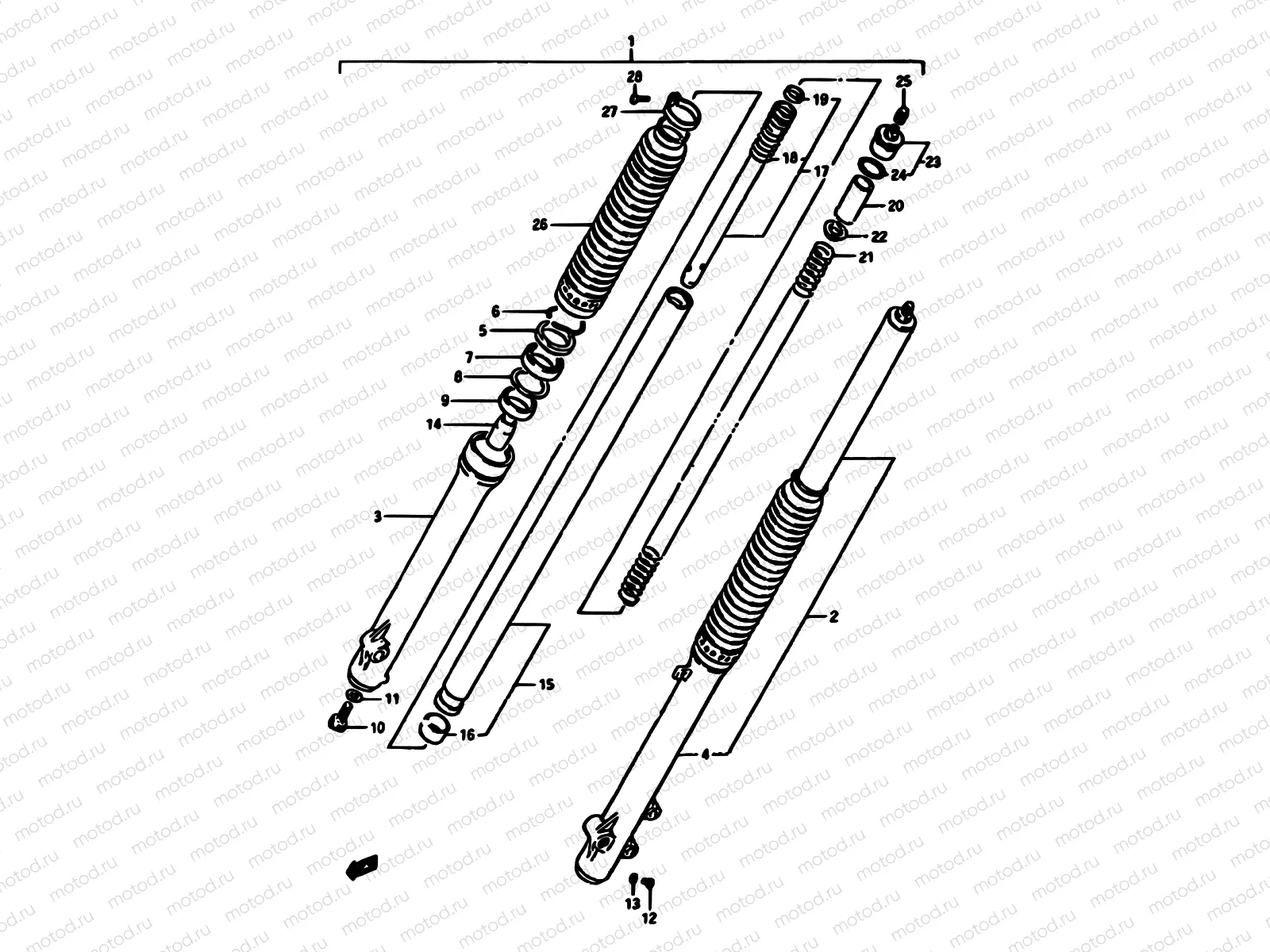 38 - FRONT FORK