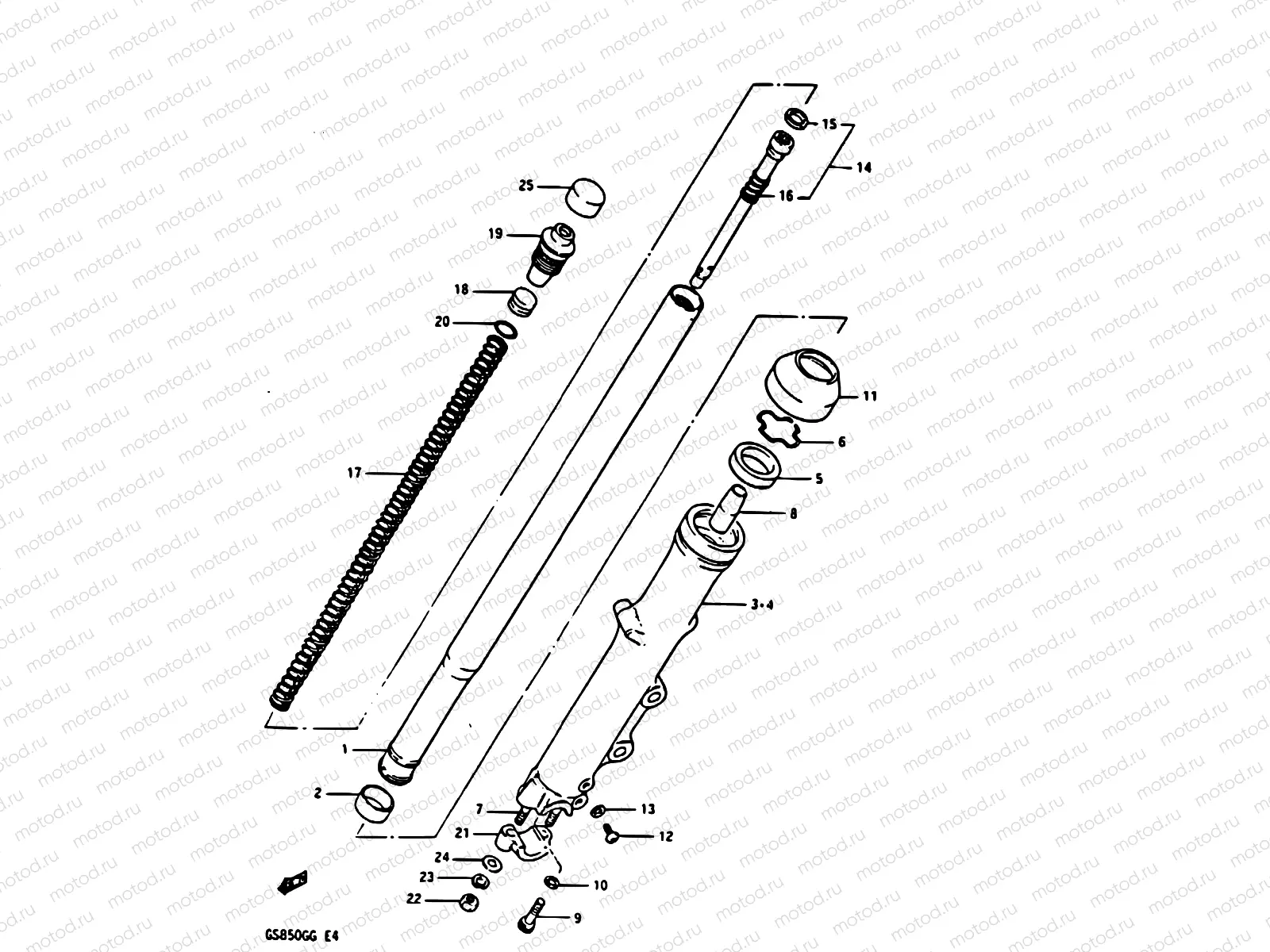38 - FRONT FORK