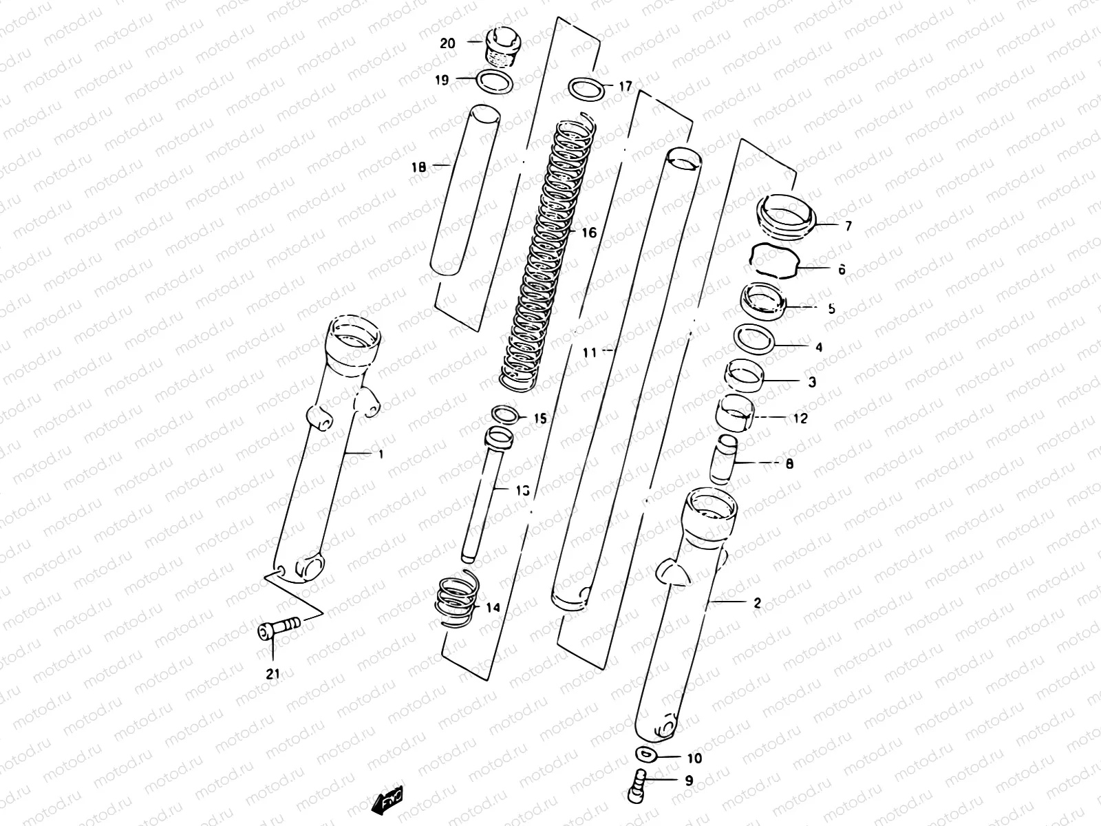 38 - FRONT FORK DAMPER