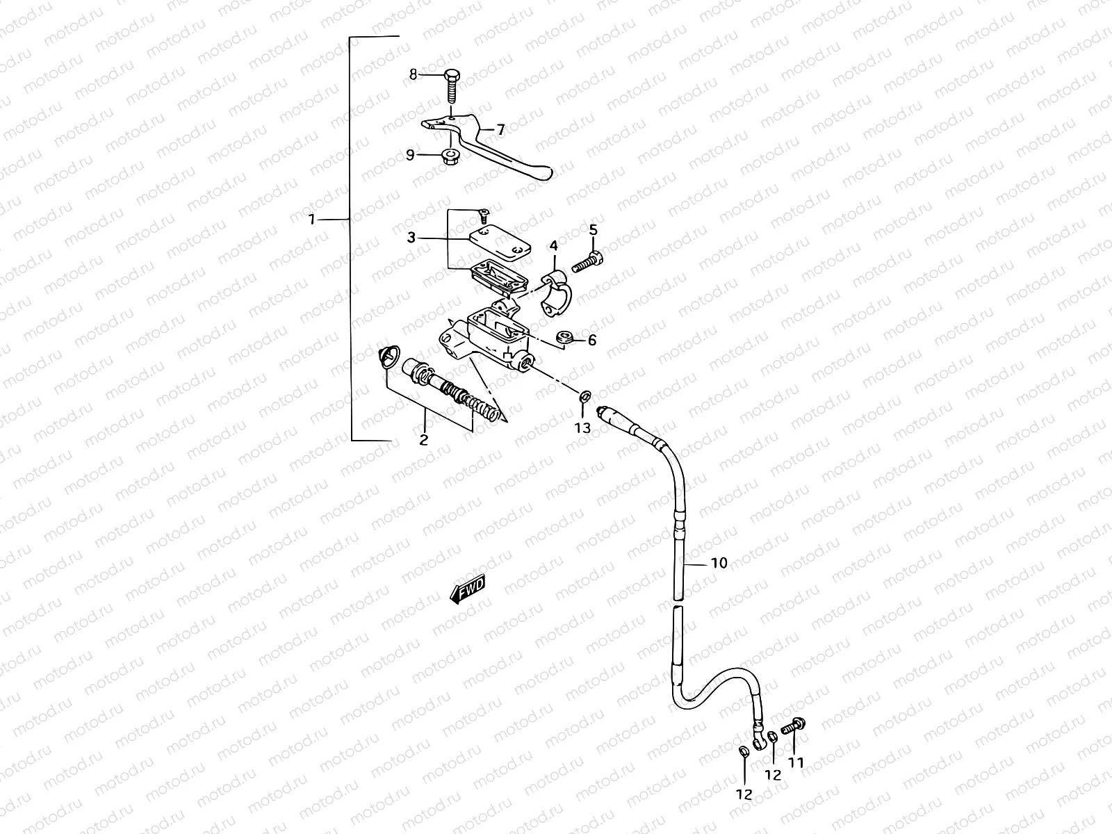 38 - FRONT MASTER CYLINDER