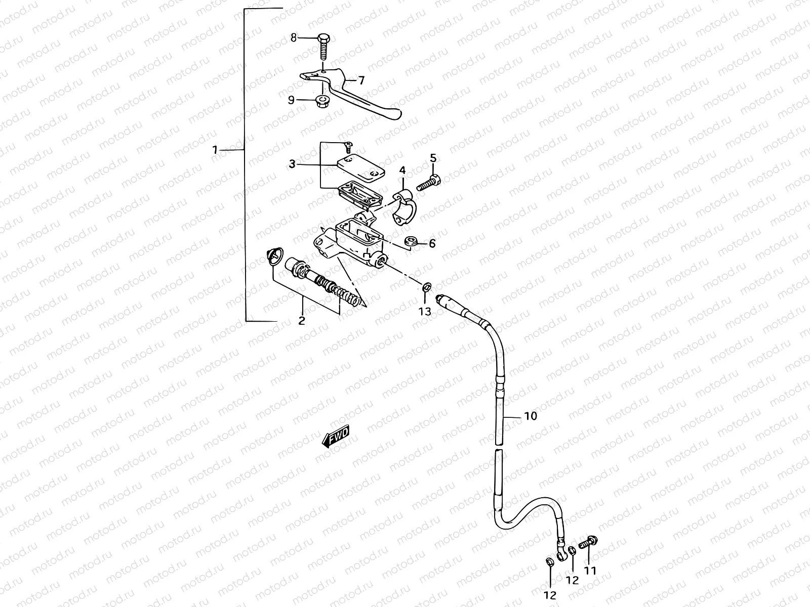 38 - FRONT MASTER CYLINDER
