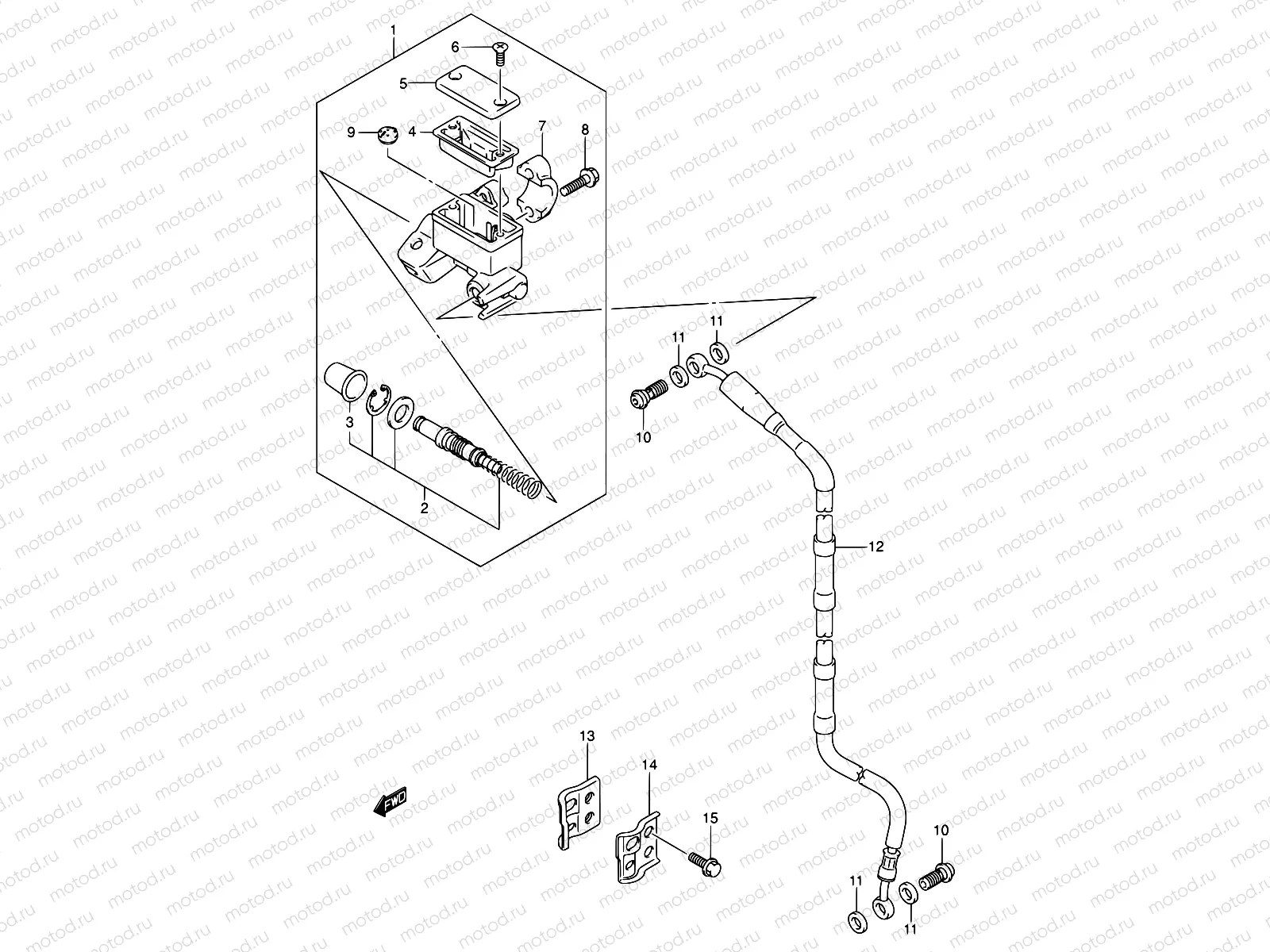 38 - FRONT MASTER CYLINDER