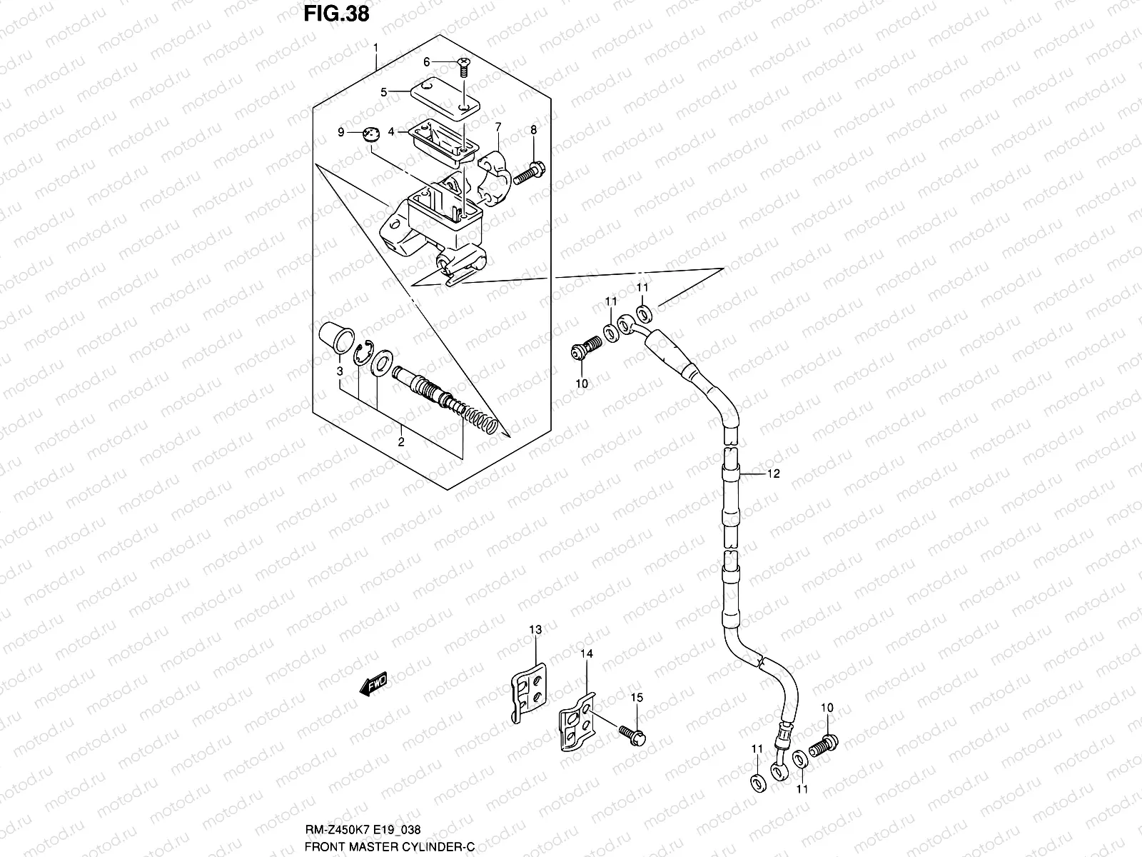 38 - FRONT MASTER CYLINDER