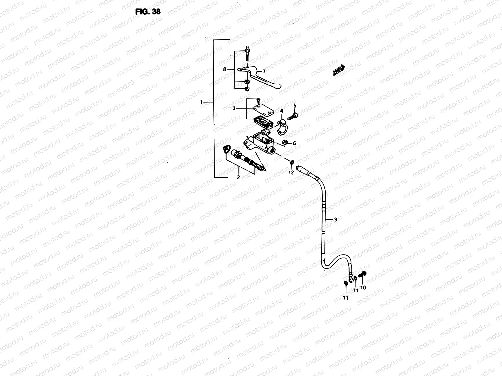 38 - FRONT MASTER CYLINDER (MODEL T)