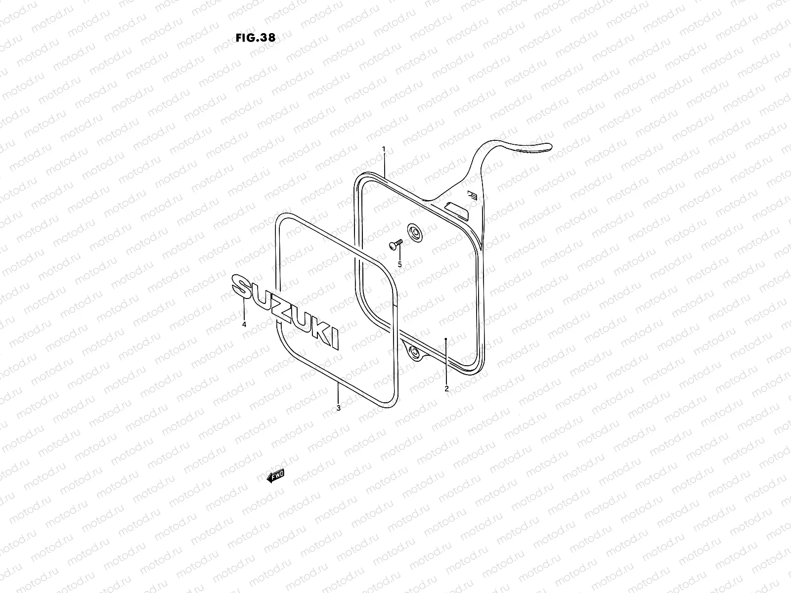 38 - FRONT NUMBER PLATE