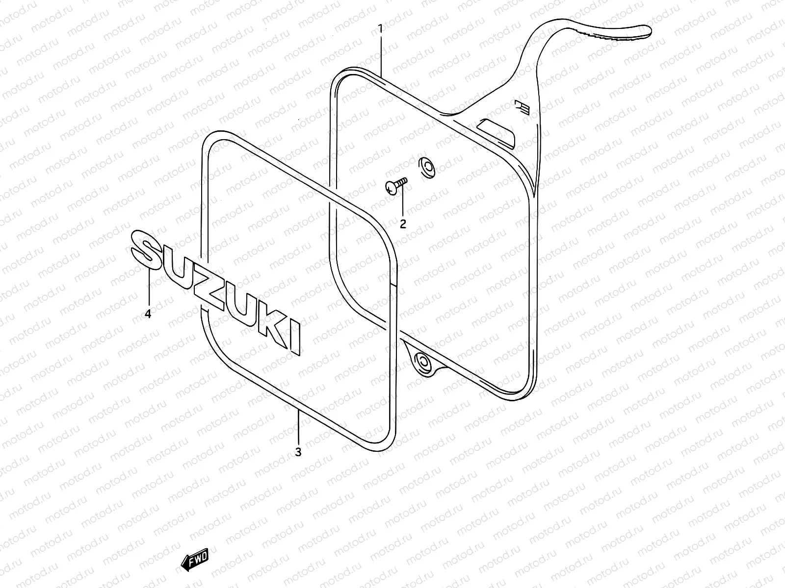 38 - FRONT NUMBER PLATE