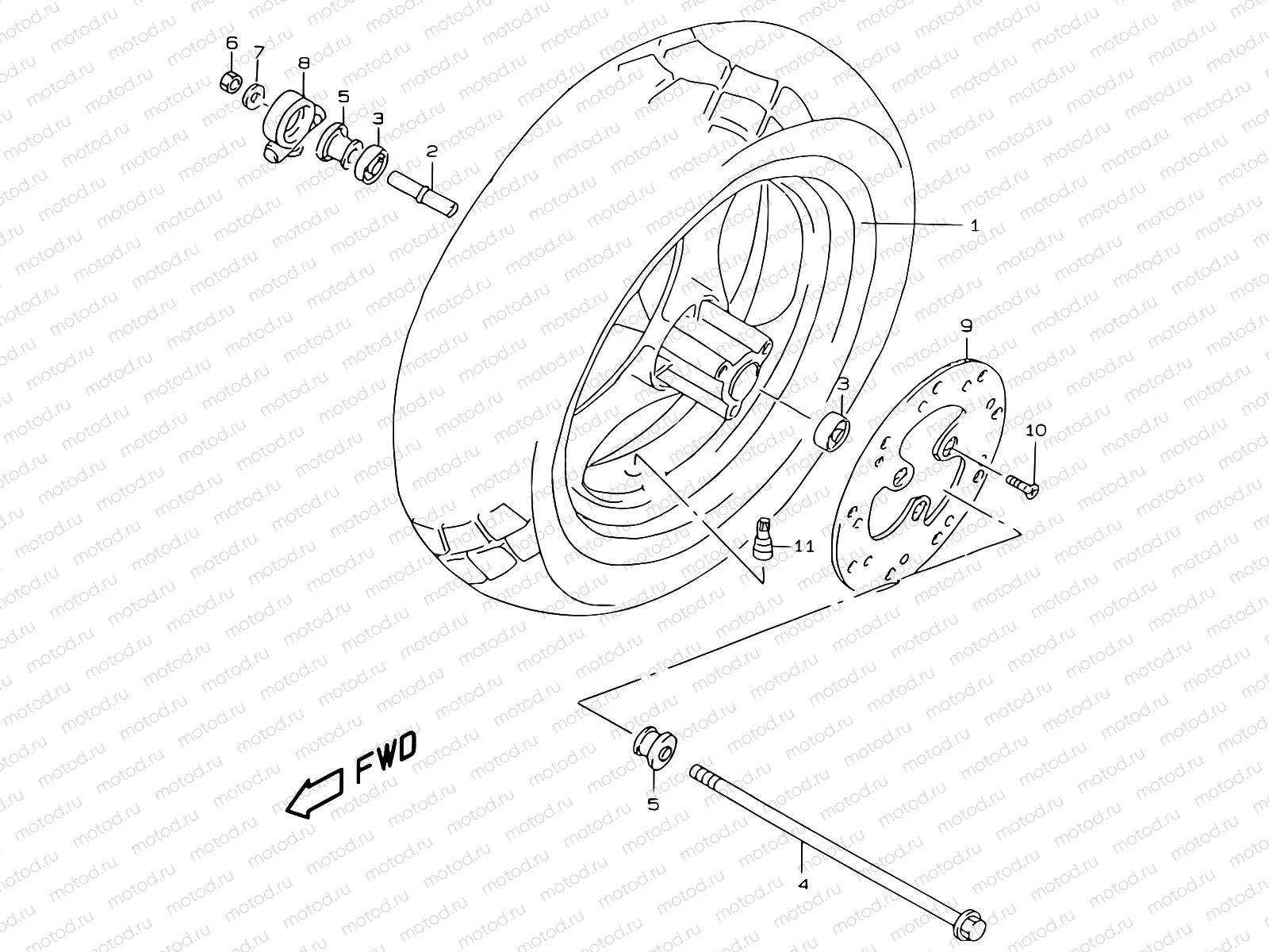 38 - FRONT WHEEL