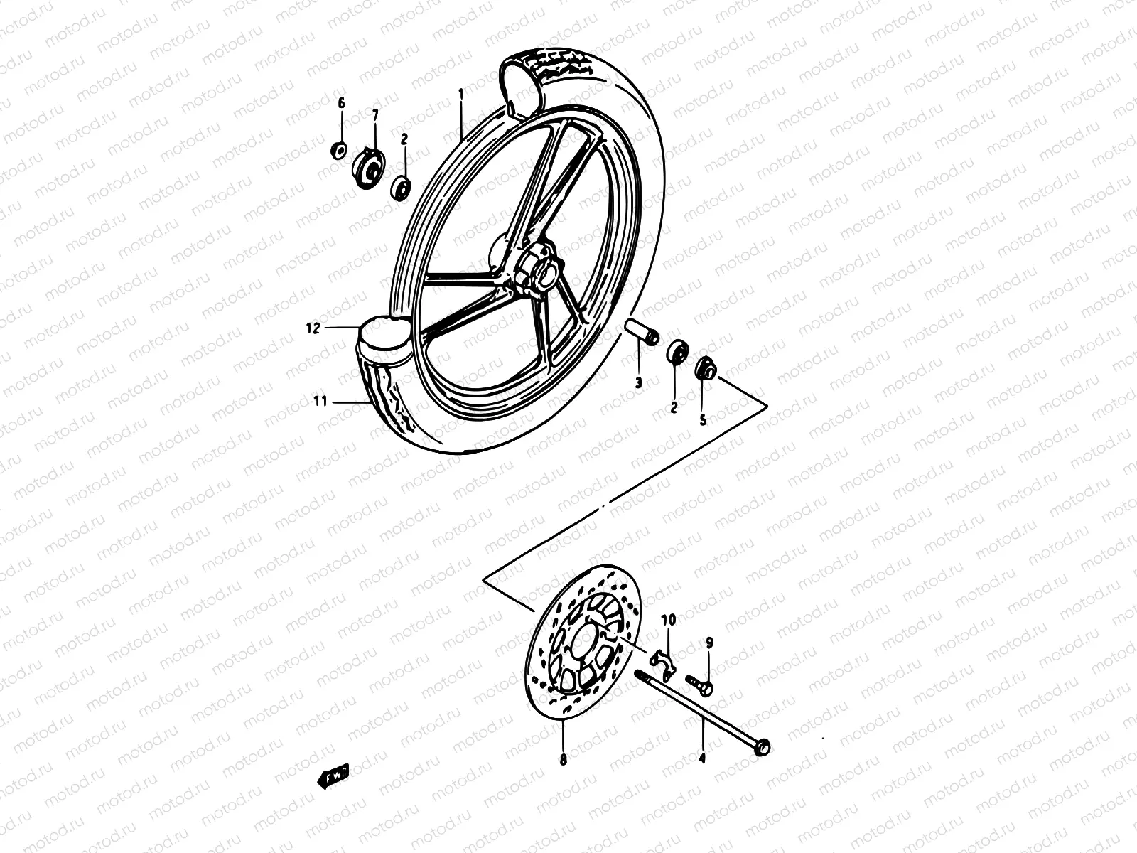 38 - FRONT WHEEL