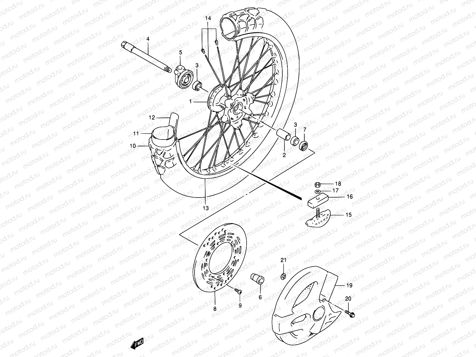 38 - FRONT WHEEL