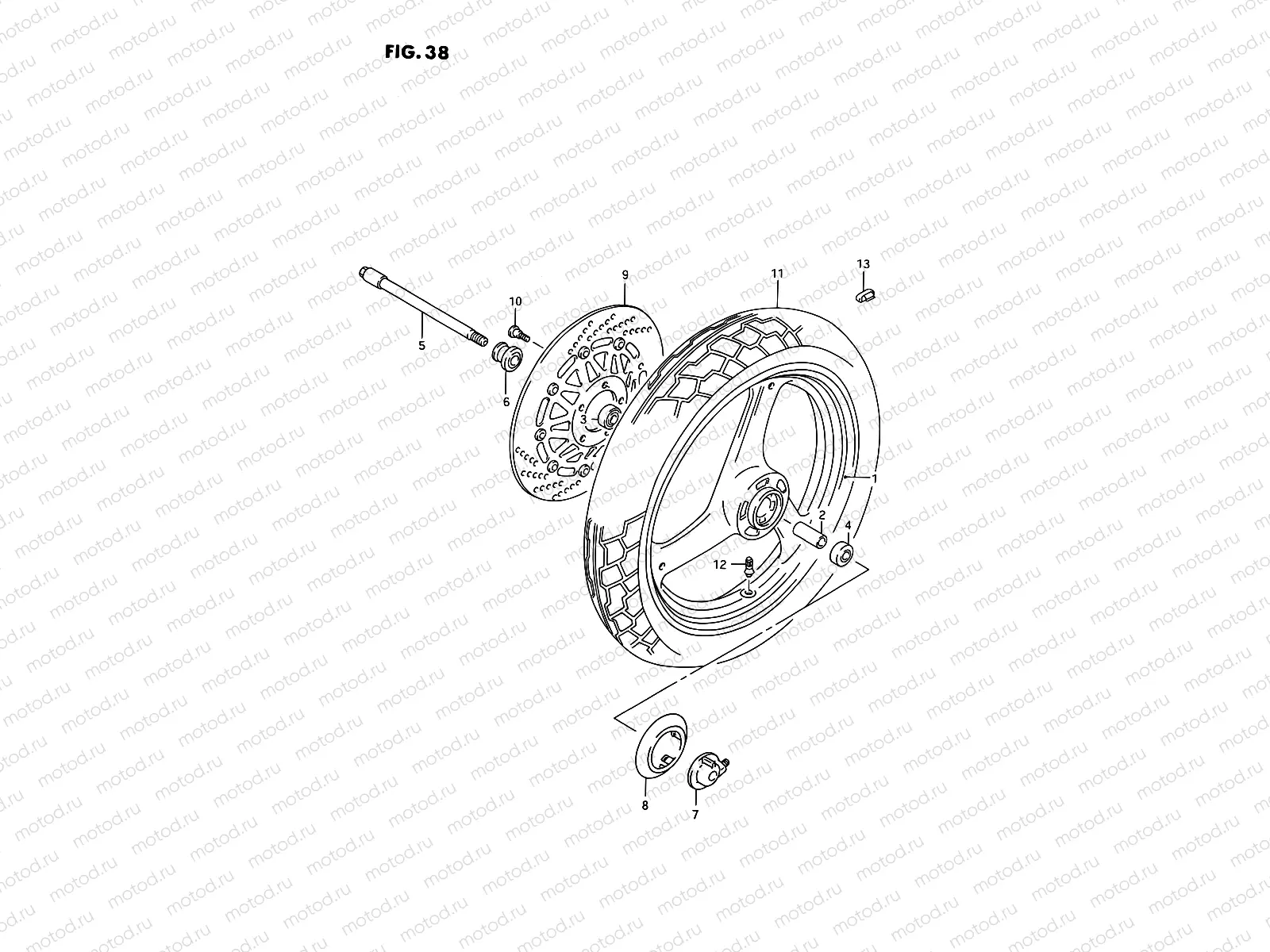 38 - FRONT WHEEL