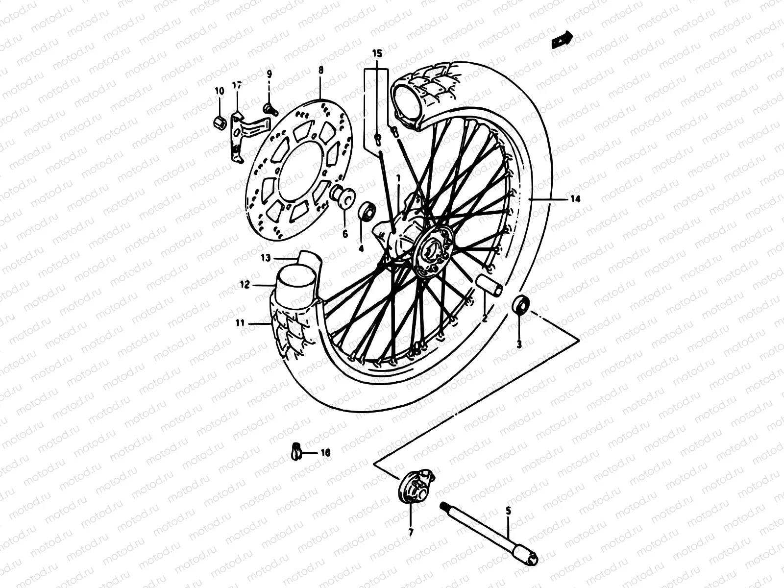38 - FRONT WHEEL