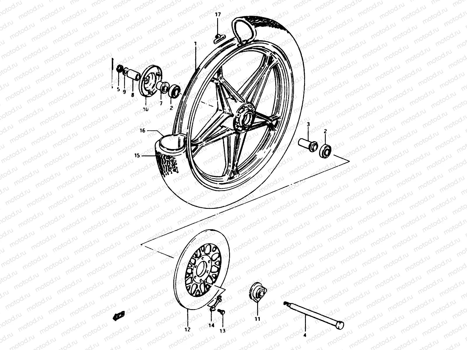 38 - FRONT WHEEL