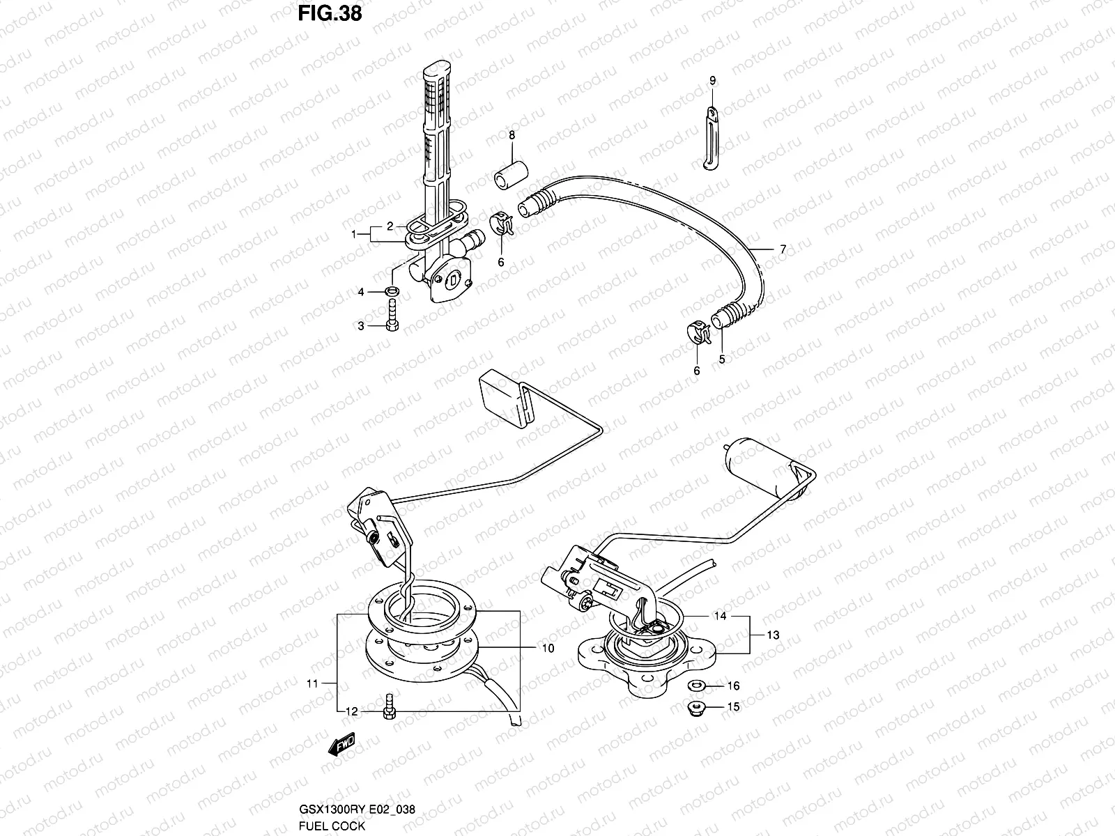 38 - FUEL COCK (MODEL X/Y)