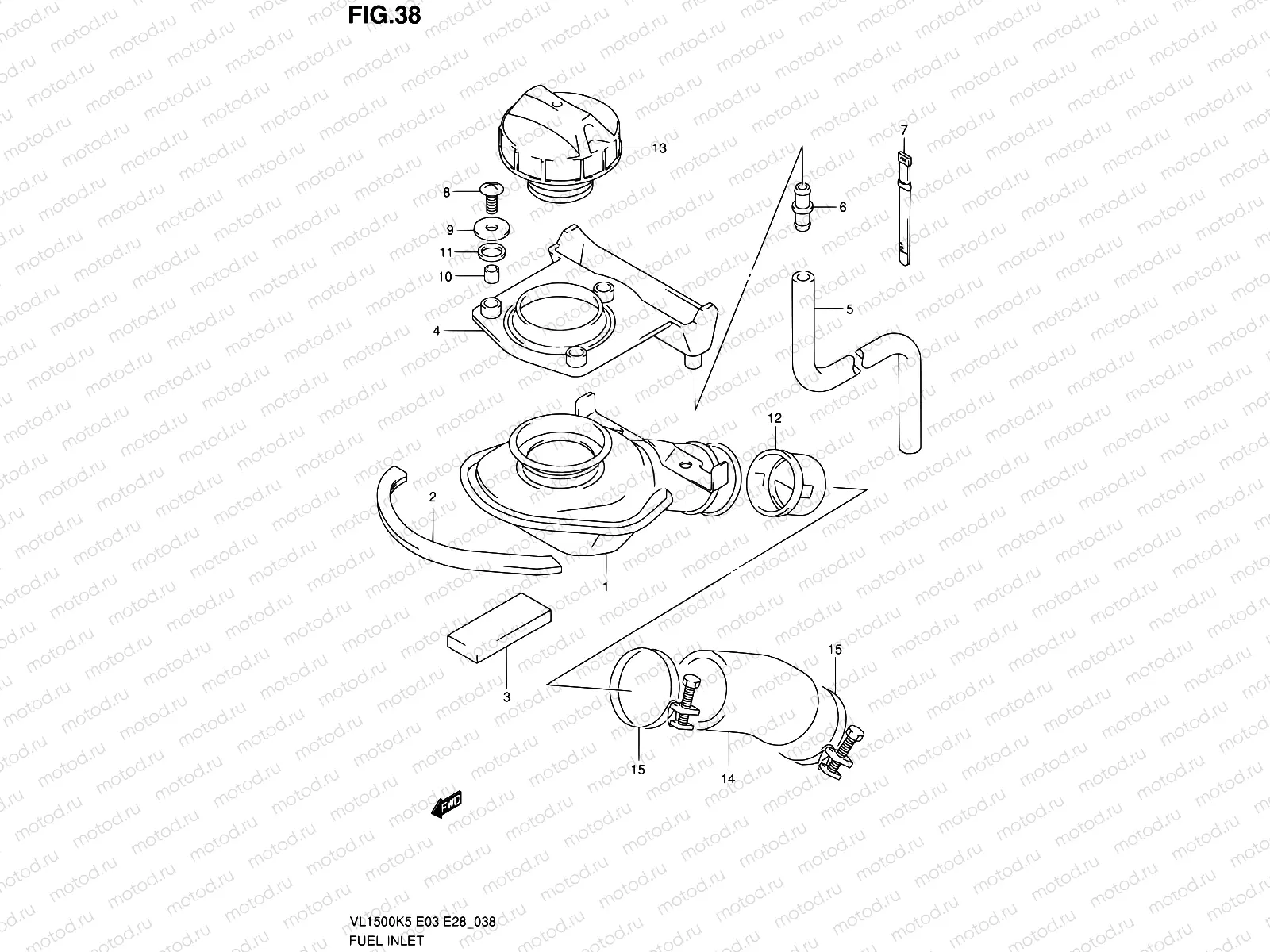38 - FUEL INLET