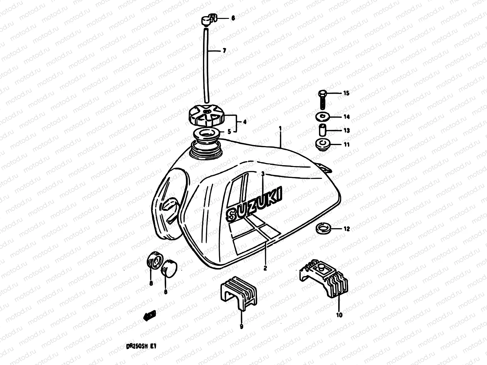 38 - FUEL TANK (MODEL E E02,E04,E15,E18,E21,E22,E25,E39)