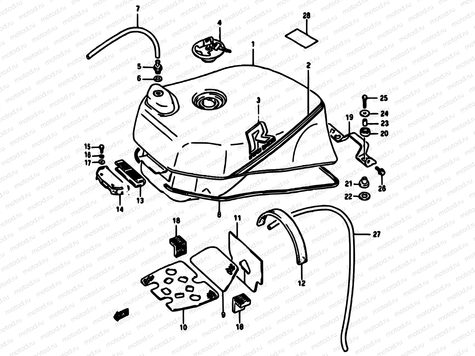 38 - FUEL TANK (MODEL H)