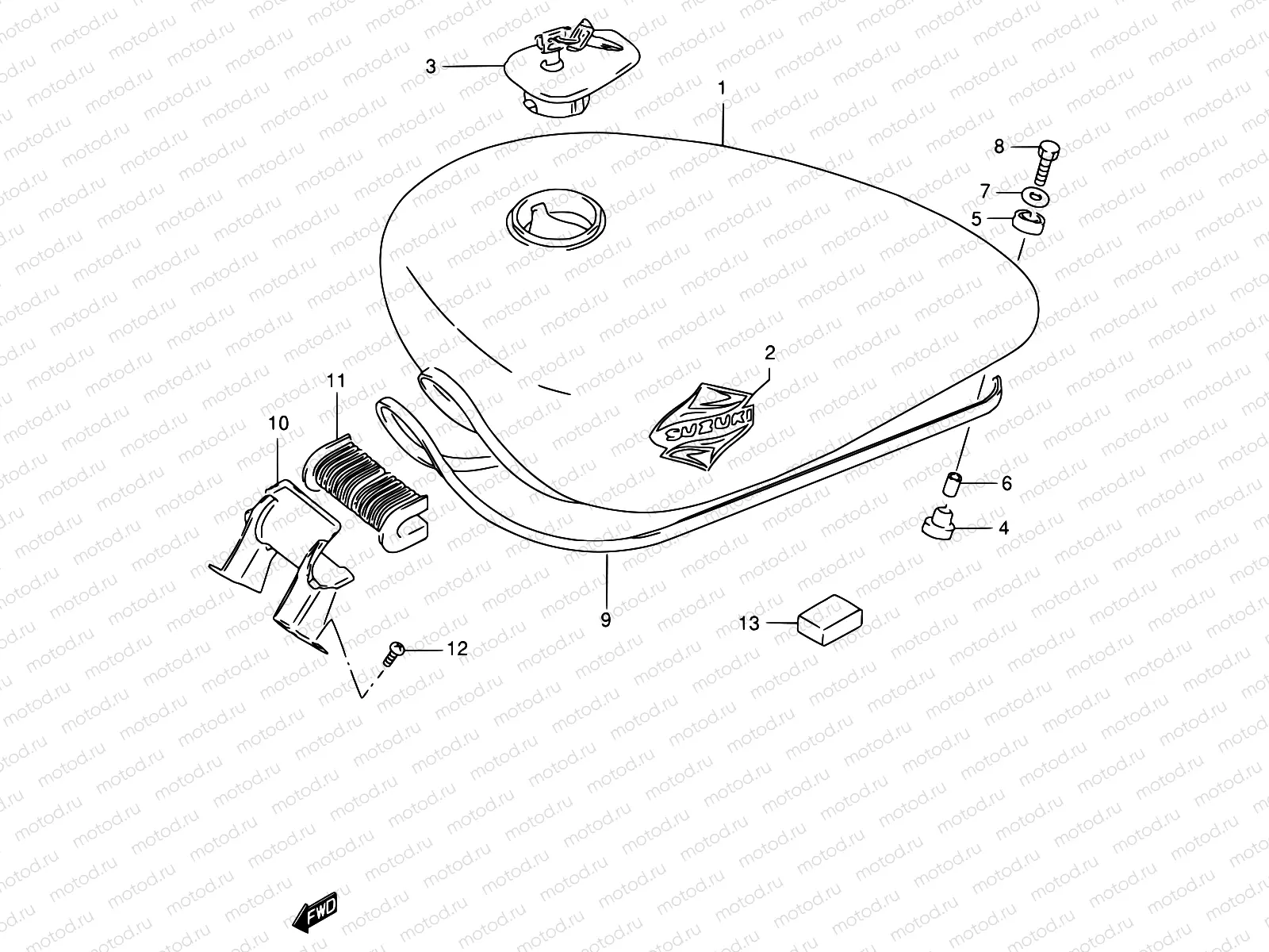 38 - FUEL TANK (MODEL S)